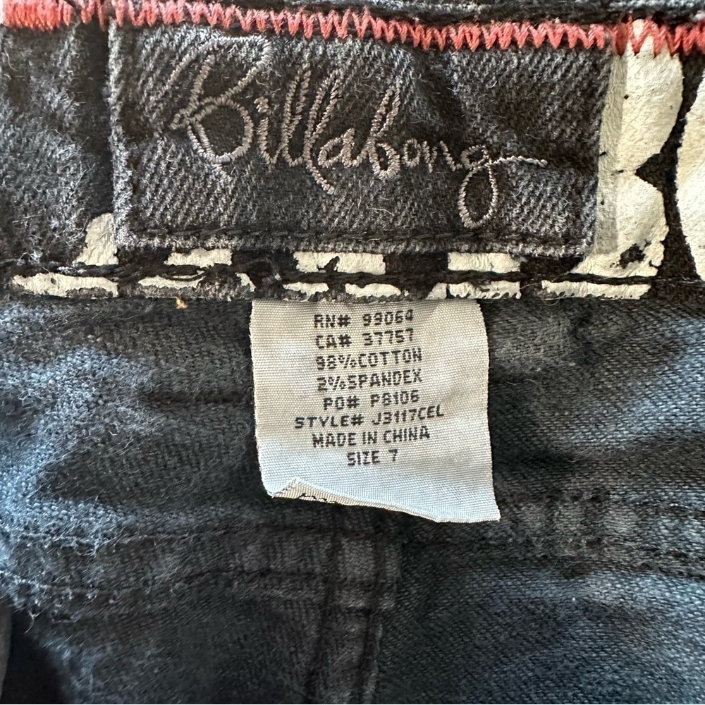 Billabong women's size 7 skinny black jeans - Picture 4 of 4